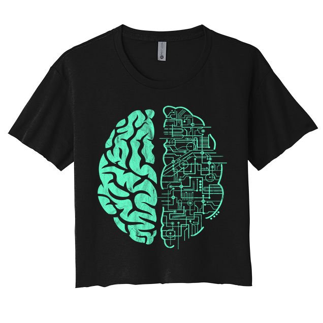 Hu Brain Neuroscience Gift Anatomy Class Student Teacher Gift Crop Top
