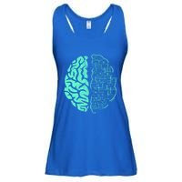 Hu Brain Neuroscience Gift Anatomy Class Student Teacher Gift Ladies Essential Flowy Tank