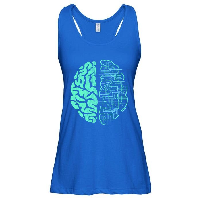 Hu Brain Neuroscience Gift Anatomy Class Student Teacher Gift Ladies Essential Flowy Tank