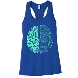 Hu Brain Neuroscience Gift Anatomy Class Student Teacher Gift Women's Racerback Tank