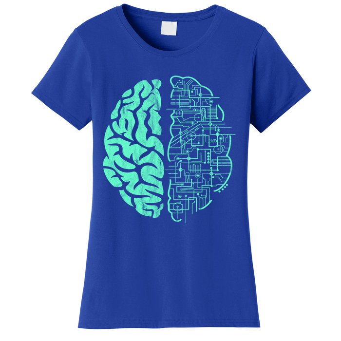 Hu Brain Neuroscience Gift Anatomy Class Student Teacher Gift Women's T-Shirt