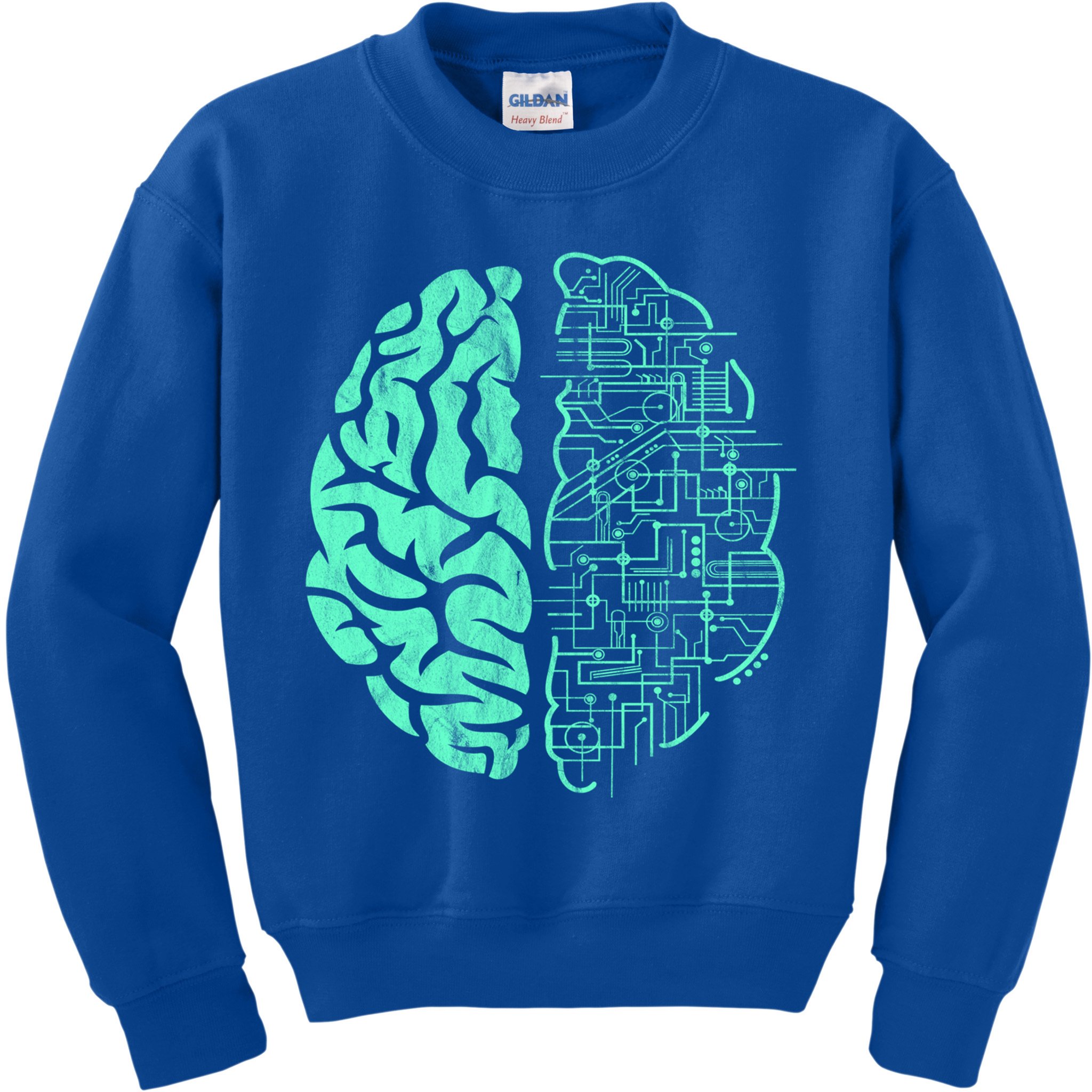 Hu Brain Neuroscience Gift Anatomy Class Student Teacher Gift Kids Sweatshirt