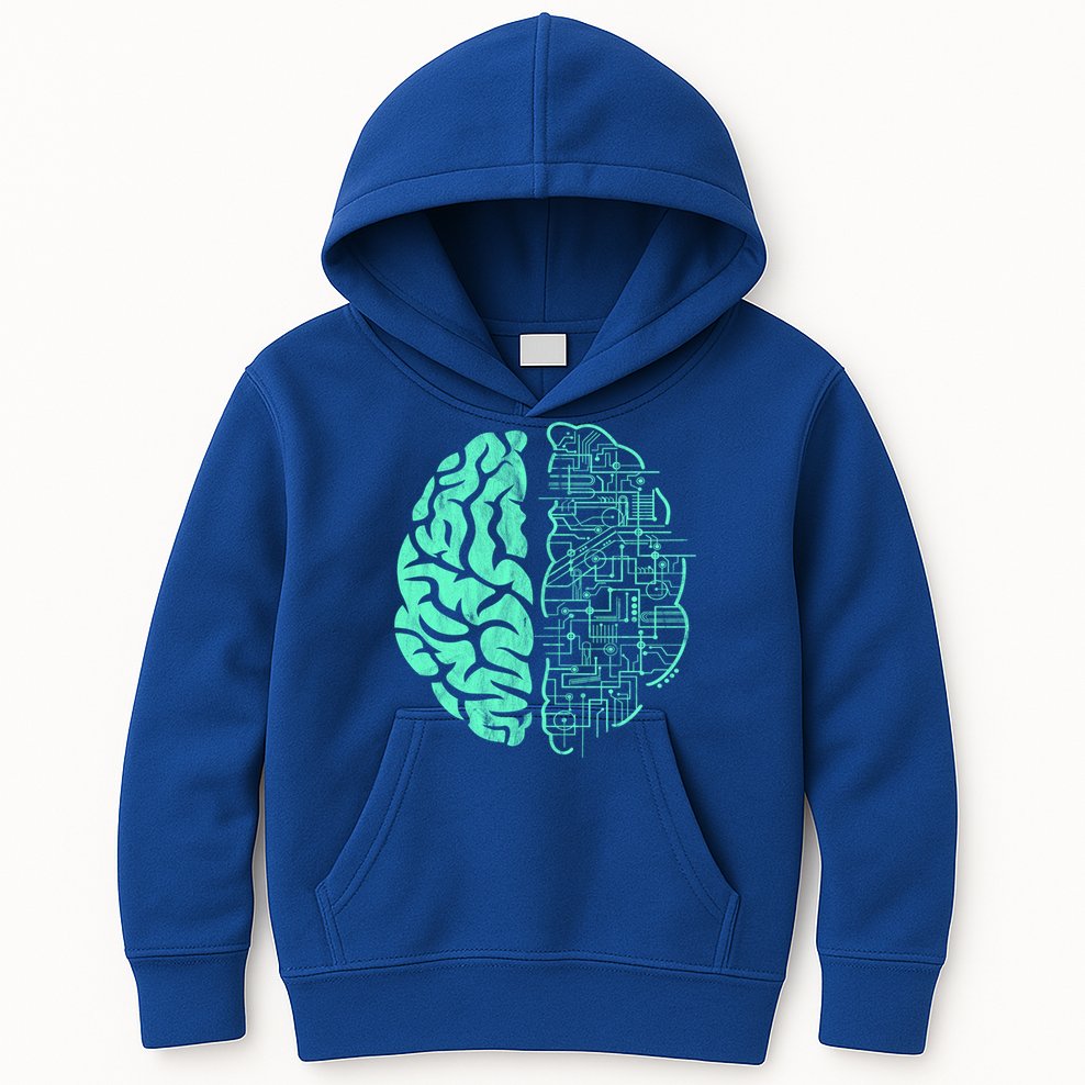 Hu Brain Neuroscience Gift Anatomy Class Student Teacher Gift Kids Hoodie
