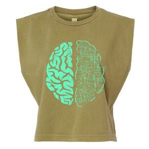 Hu Brain Neuroscience Gift Anatomy Class Student Teacher Gift Garment-Dyed Women's Muscle Tee