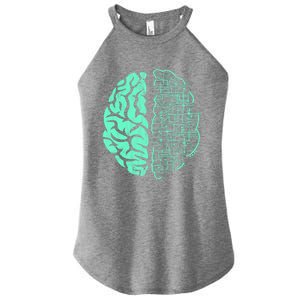 Hu Brain Neuroscience Gift Anatomy Class Student Teacher Gift Women's Perfect Tri Rocker Tank