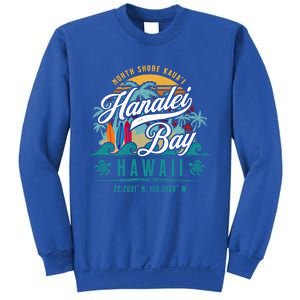 Hanalei Bay North Shore Kauai Hawaii Retro Sun Surf Fishing Meaningful Gift Sweatshirt