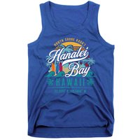Hanalei Bay North Shore Kauai Hawaii Retro Sun Surf Fishing Meaningful Gift Tank Top