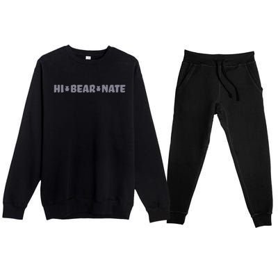 Hi Bear Nate Premium Crewneck Sweatsuit Set