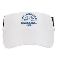 Happy Believer Of Diabolical Lies Adult Drive Performance Visor