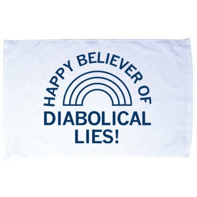 Happy Believer Of Diabolical Lies Microfiber Hand Towel