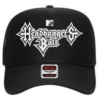 Headbangers Ball Outline Logo High Crown Mesh Back Trucker Hat