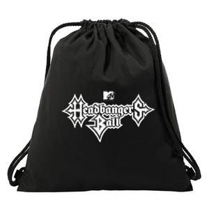 Headbangers Ball Outline Logo Drawstring Bag