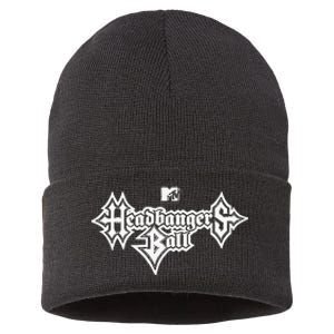 Headbangers Ball Outline Logo Sustainable Knit Beanie