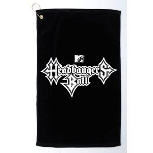 Headbangers Ball Outline Logo Platinum Collection Golf Towel