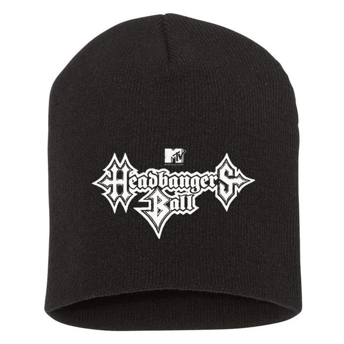 Headbangers Ball Outline Logo Short Acrylic Beanie