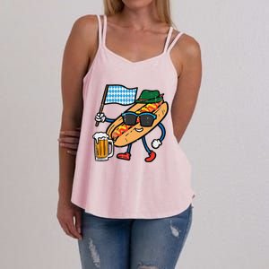 Hotdog Bavarian Octoberfest German Oktoberfest Women's Strappy Tank