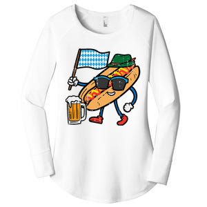 Hotdog Bavarian Octoberfest German Oktoberfest Women's Perfect Tri Tunic Long Sleeve Shirt