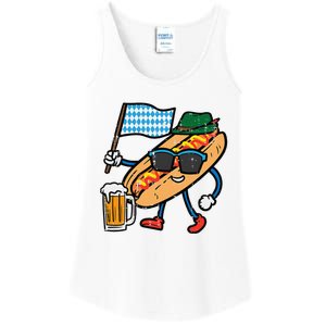 Hotdog Bavarian Octoberfest German Oktoberfest Ladies Essential Tank