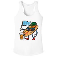 Hotdog Bavarian Octoberfest German Oktoberfest Ladies PosiCharge Competitor Racerback Tank