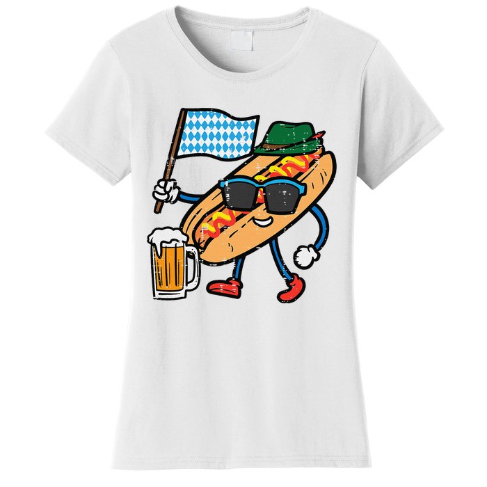 Hotdog Bavarian Octoberfest German Oktoberfest Women's T-Shirt