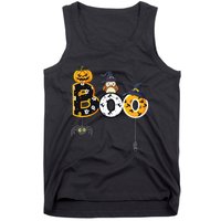 Halloween Boo Owl With Witch Hat Spiders Boy Girls Kids Tank Top