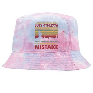 History Began On 1776 Celebrate 4th of July Freedom US Flag Tie-Dyed Bucket Hat