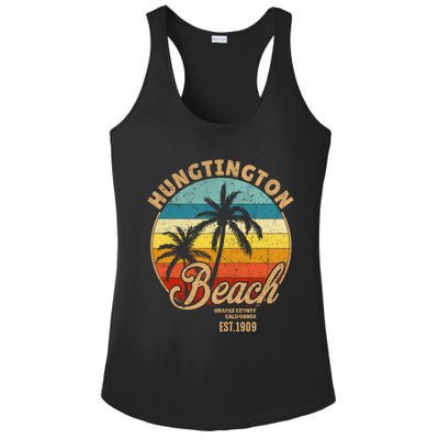 Huntington Beach Orange County California Design For Surfers Gift Ladies PosiCharge Competitor Racerback Tank