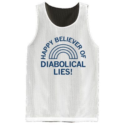 Happy Believer Of Diabolical Lies Mesh Reversible Basketball Jersey Tank