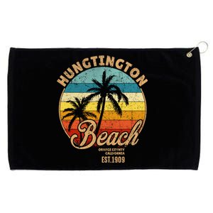 Huntington Beach Orange County California Design For Surfers Cute Gift Grommeted Golf Towel