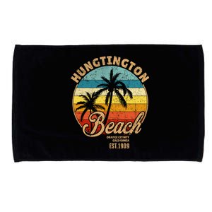 Huntington Beach Orange County California Design For Surfers Cute Gift Microfiber Hand Towel