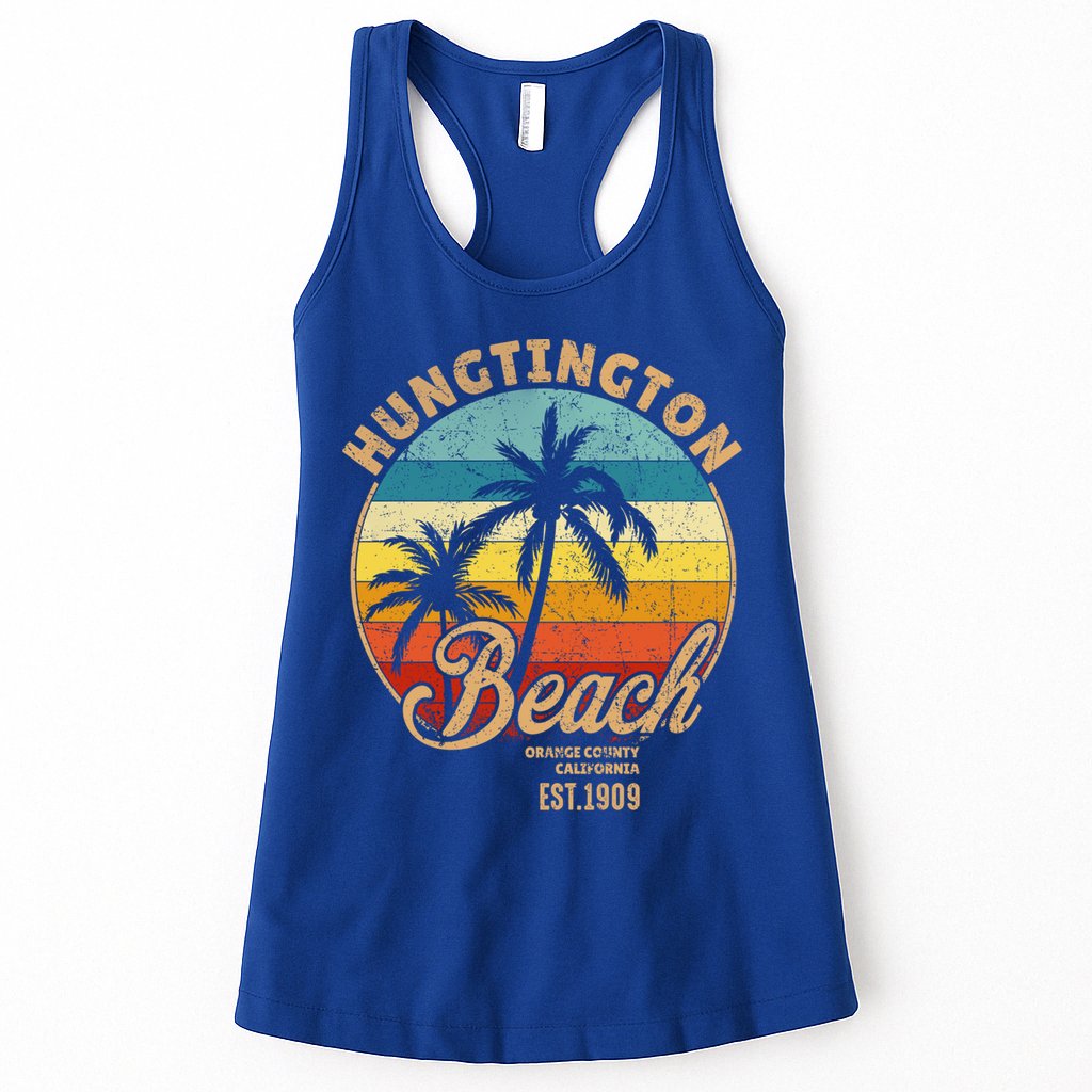 Huntington Beach Orange County California Design For Surfers Cute Gift Womens Tank Top