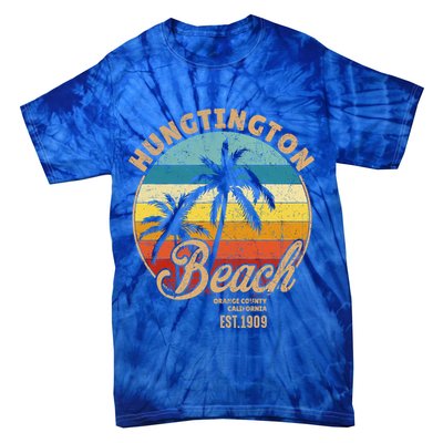 Huntington Beach Orange County California Design For Surfers Cute Gift Tie-Dye T-Shirt