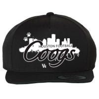 Houston Black Out Skyline Wool Snapback Cap