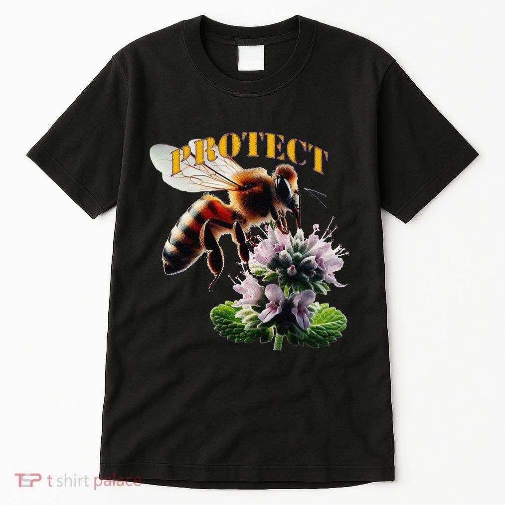 Honey Bee On Mint. Protect! Tall T-Shirt