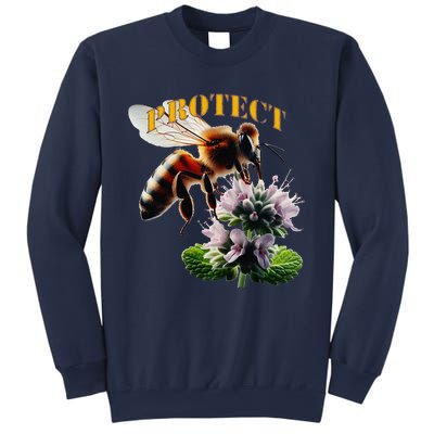 Honey Bee On Mint. Protect! Sweatshirt