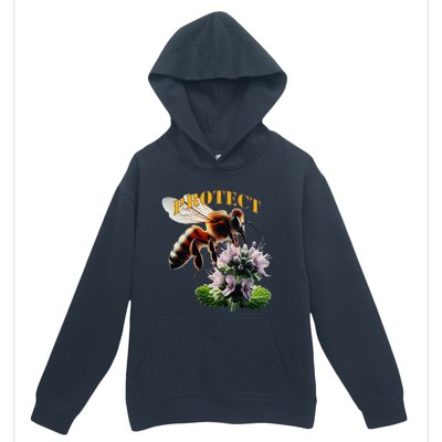 Honey Bee On Mint. Protect! Urban Pullover Hoodie