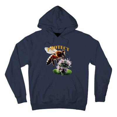 Honey Bee On Mint. Protect! Tall Hoodie