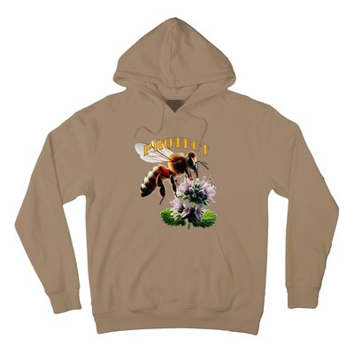 Honey Bee On Mint. Protect! Hoodie