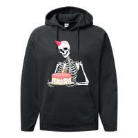 Halloween Birthday Outfit Skeleton Birthday Party Performance Fleece Hoodie