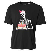 Halloween Birthday Outfit Skeleton Birthday Party Cooling Performance Crew T-Shirt