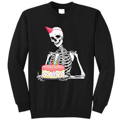 Halloween Birthday Outfit Skeleton Birthday Party Sweatshirt