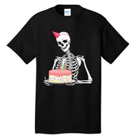 Halloween Birthday Outfit Skeleton Birthday Party Tall T-Shirt