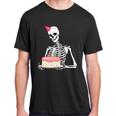 Halloween Birthday Outfit Skeleton Birthday Party Adult ChromaSoft Performance T-Shirt