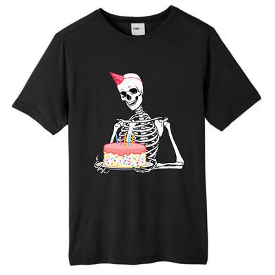 Halloween Birthday Outfit Skeleton Birthday Party Tall Fusion ChromaSoft Performance T-Shirt