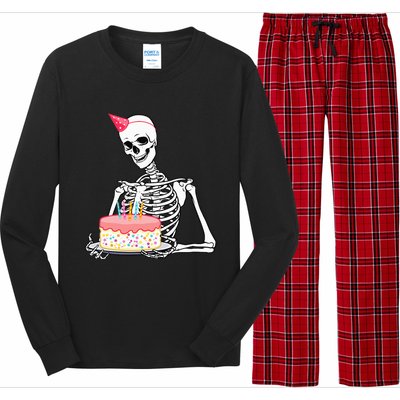 Halloween Birthday Outfit Skeleton Birthday Party Long Sleeve Pajama Set