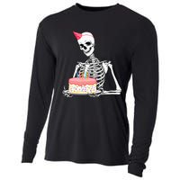 Halloween Birthday Outfit Skeleton Birthday Party Cooling Performance Long Sleeve Crew