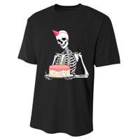 Halloween Birthday Outfit Skeleton Birthday Party Performance Sprint T-Shirt