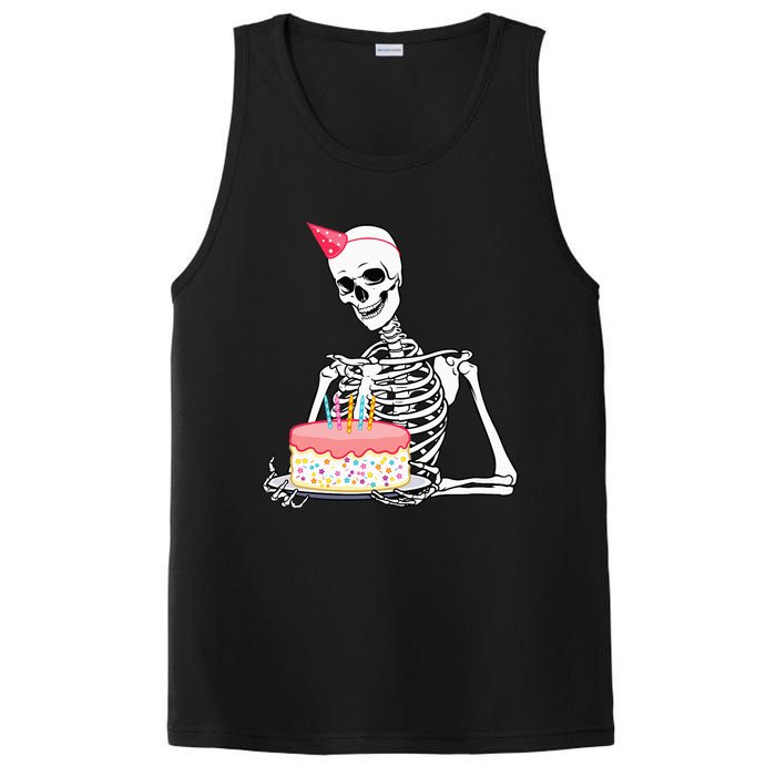 Halloween Birthday Outfit Skeleton Birthday Party PosiCharge Competitor Tank