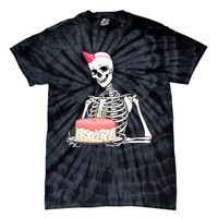 Halloween Birthday Outfit Skeleton Birthday Party Tie-Dye T-Shirt