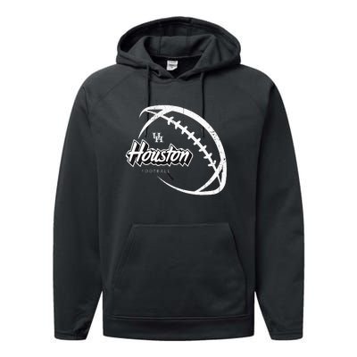 H.O.U.S.T.O.N Black Out Football H.O.U.S.T.O.N Cougars Performance Fleece Hoodie